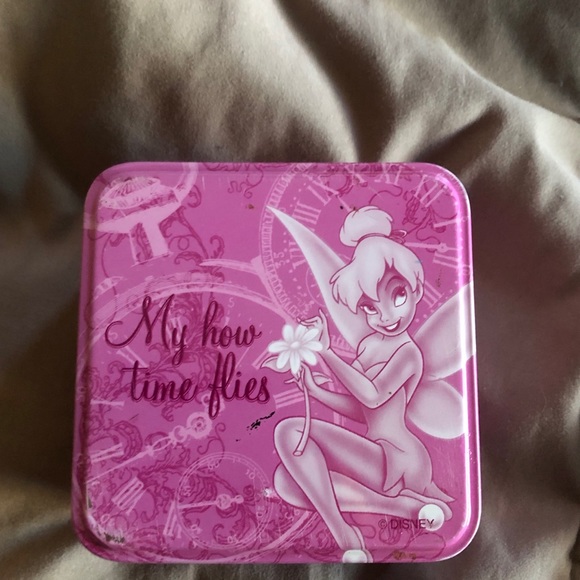 Special Edition Collectors Series DIsney Pink Tinkerbell Watch and Tin - Picture 2 of 12